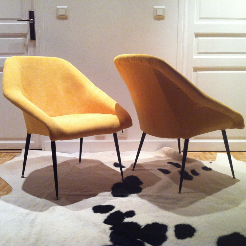 Pair of armchairs Soviets "Shells" - 1970s