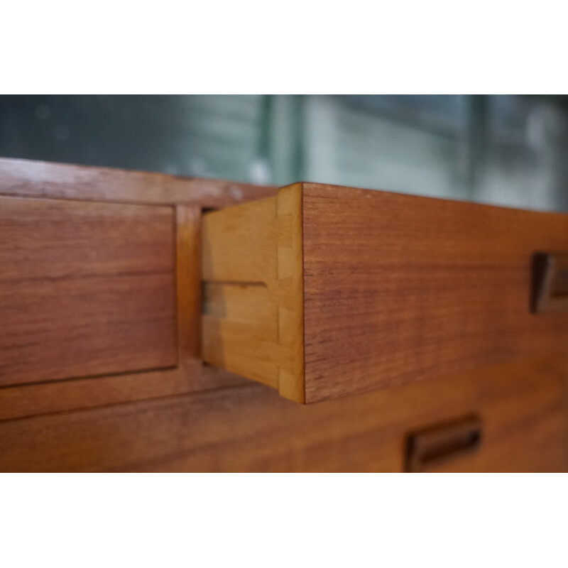 Vintage Teak Chest of Drawers by Vitze Møbelfabrik 1960s