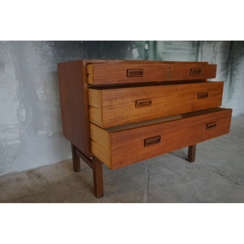 Vintage Teak Chest of Drawers by Vitze Møbelfabrik 1960s