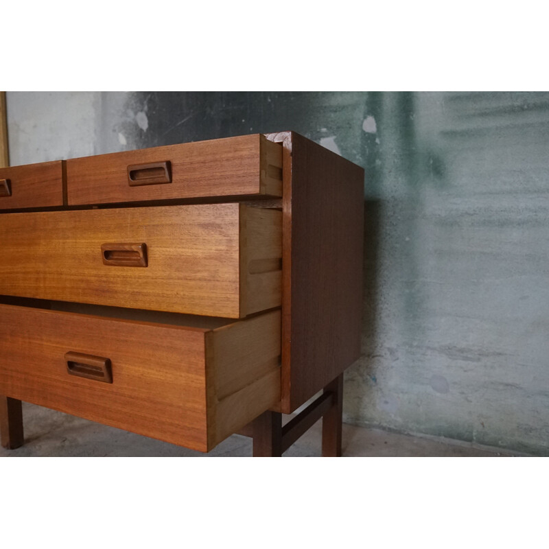 Vintage Teak Chest of Drawers by Vitze Møbelfabrik 1960s