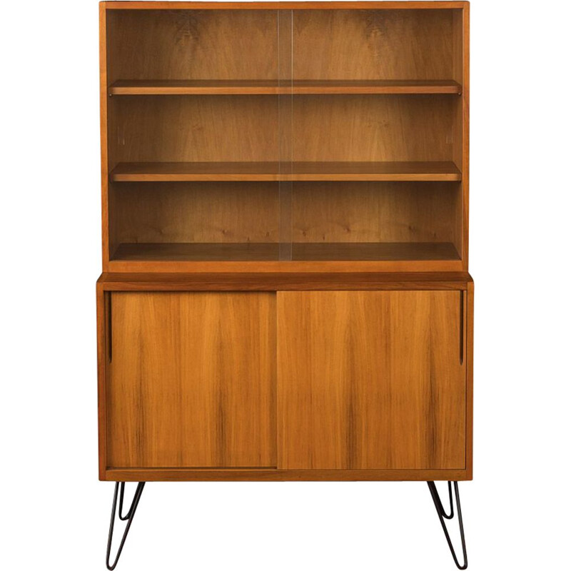 Vintage walnut Showcase, Germany 1950s