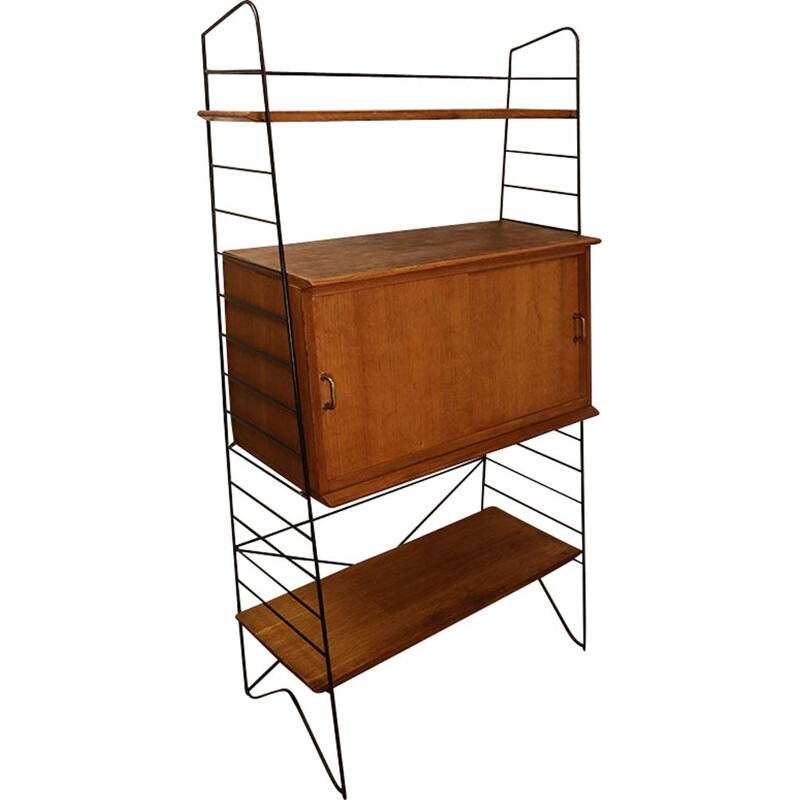 Vintage modular bookcase and shelves 1960s