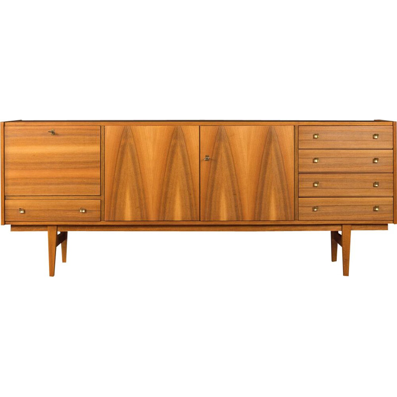 Enfilade vintage avec compartiment bar, Allemagne 1960