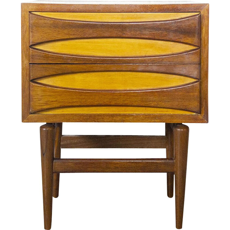 Vintage Teak Nightstand, Scandinavian 1950s