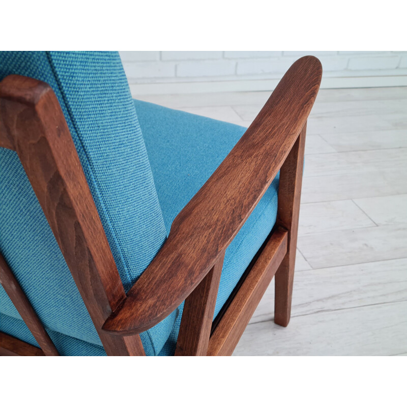 Vintage armchair, Trevira furniture fabric Danish 1960s
