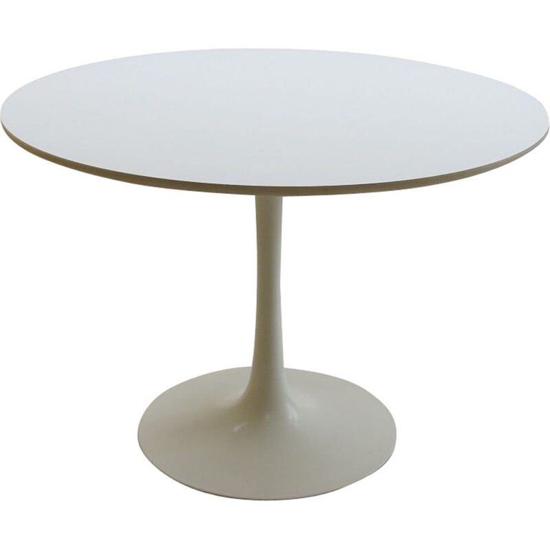 Vintage White Tulip Dining Table By Maurice Burke For Arkana, UK 1960s