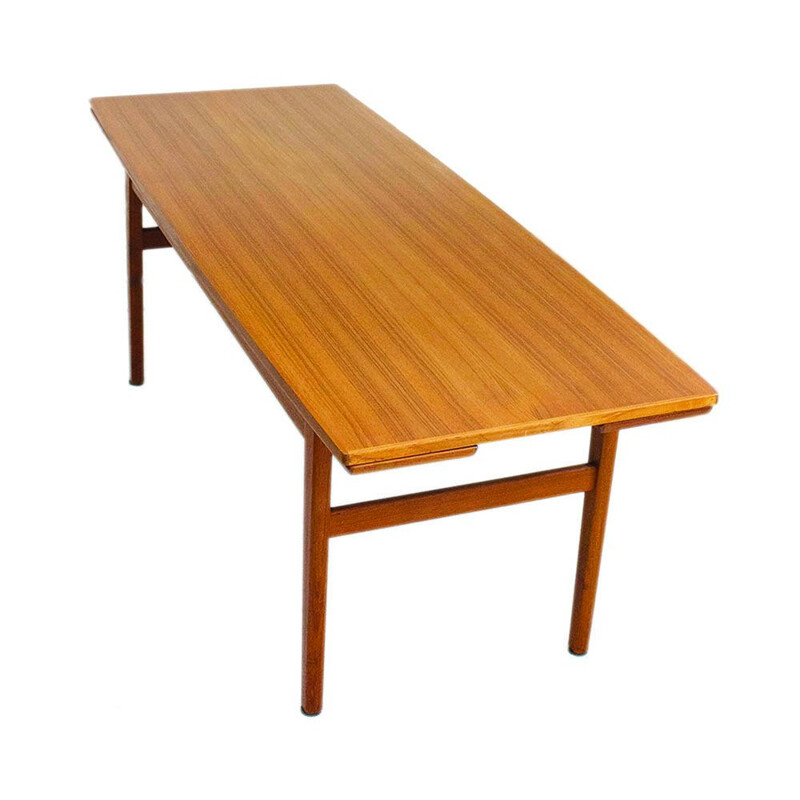 Vintage Elevator coffee table and dining table in teak, Denmark 1960