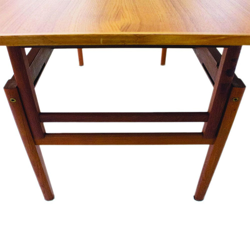 Vintage Elevator coffee table and dining table in teak, Denmark 1960