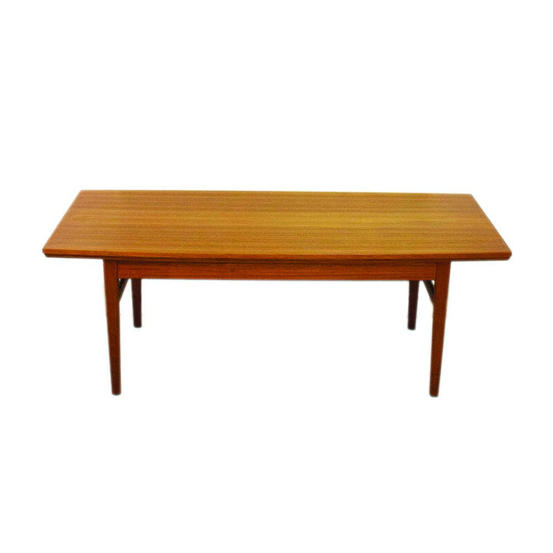 Vintage Elevator coffee table and dining table in teak, Denmark 1960