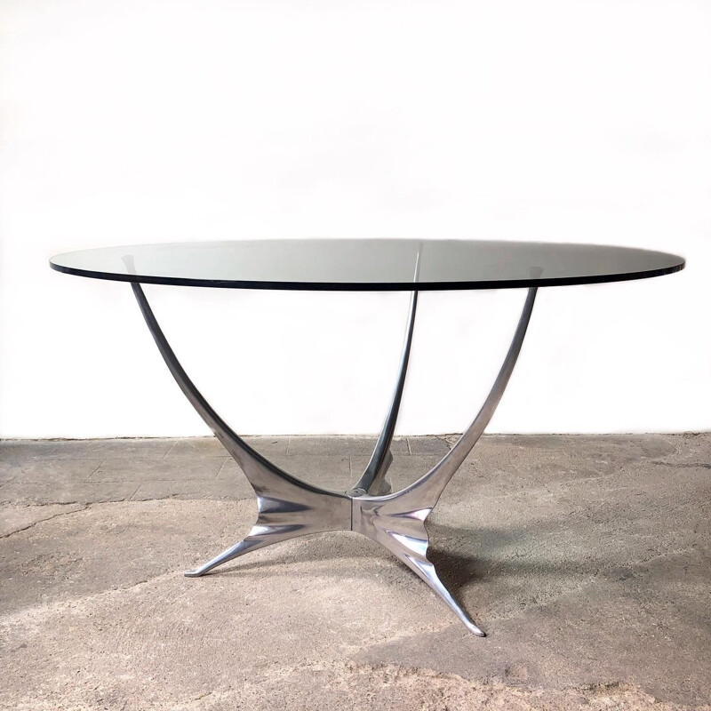 Vintage round table Errance by Bernard Dequet 1970s