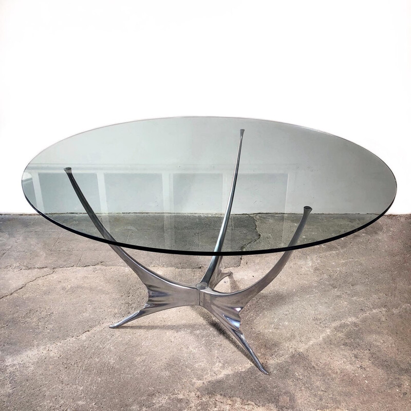 Vintage round table Errance by Bernard Dequet 1970s