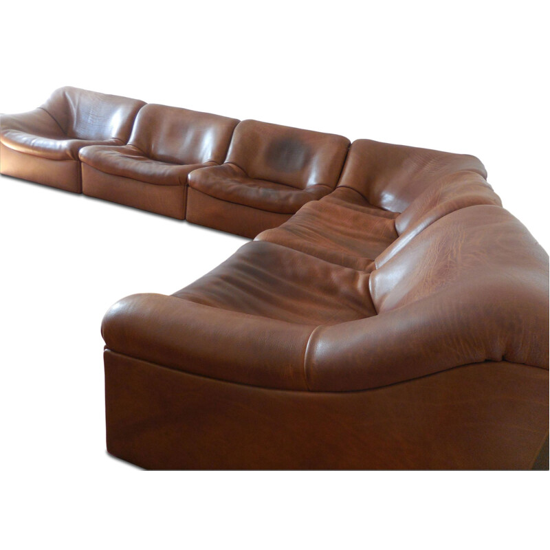 Vintage Sede DS-46 divano componibile a collo di toro 1970