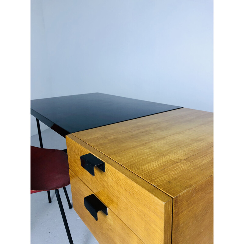 Vintage desk CM141 by Pierre Paulin for Thonet 1954s