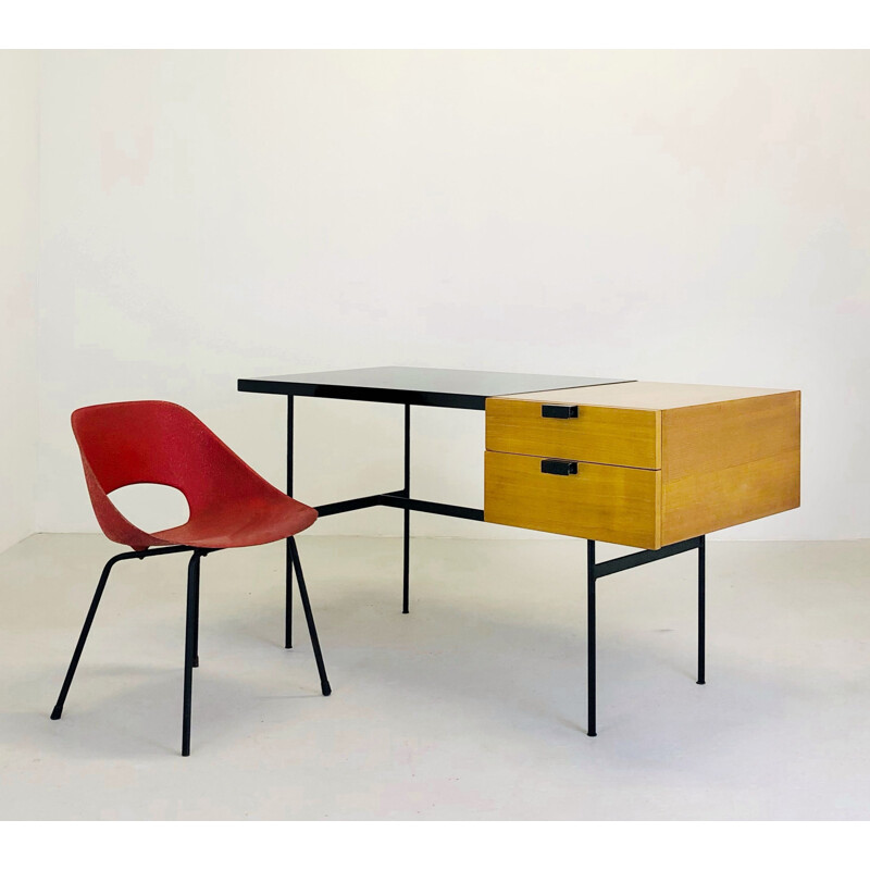 Vintage desk CM141 by Pierre Paulin for Thonet 1954s