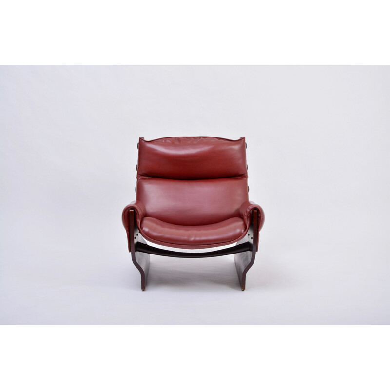 Moderne vintage fauteuil P110 "Canada" van Osvaldo Borsani voor Tecno 1965