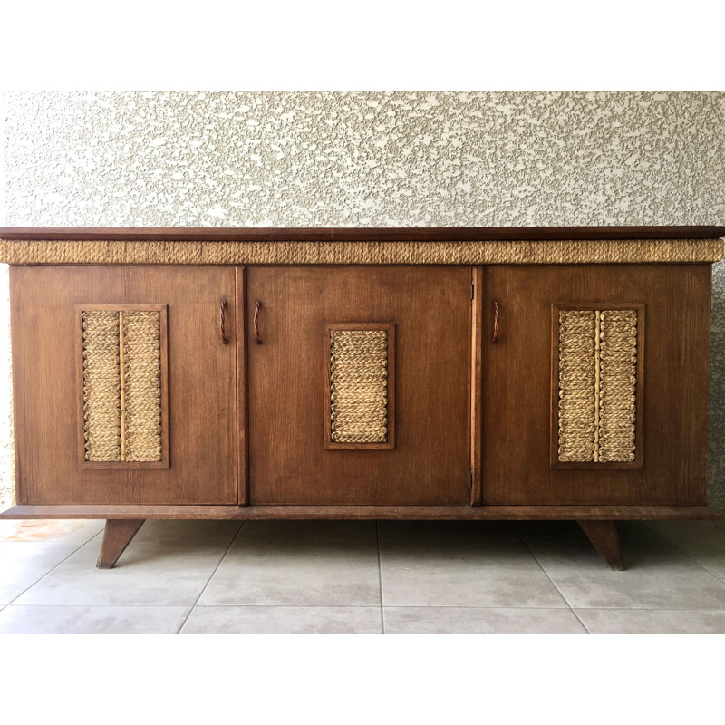 Vintage sideboard by Audoux-Minet 1950s