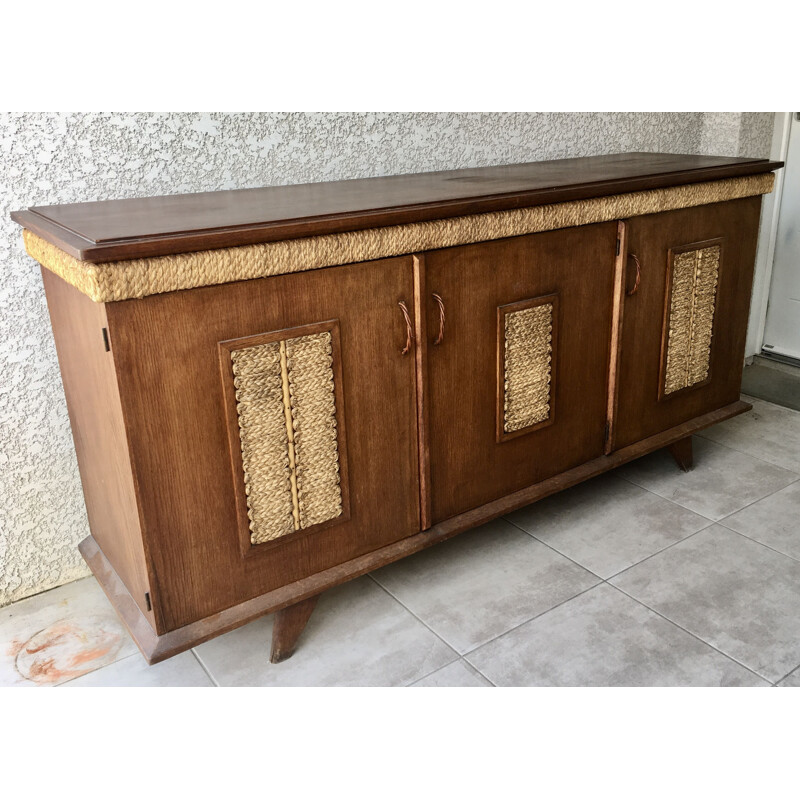 Vintage sideboard by Audoux-Minet 1950s