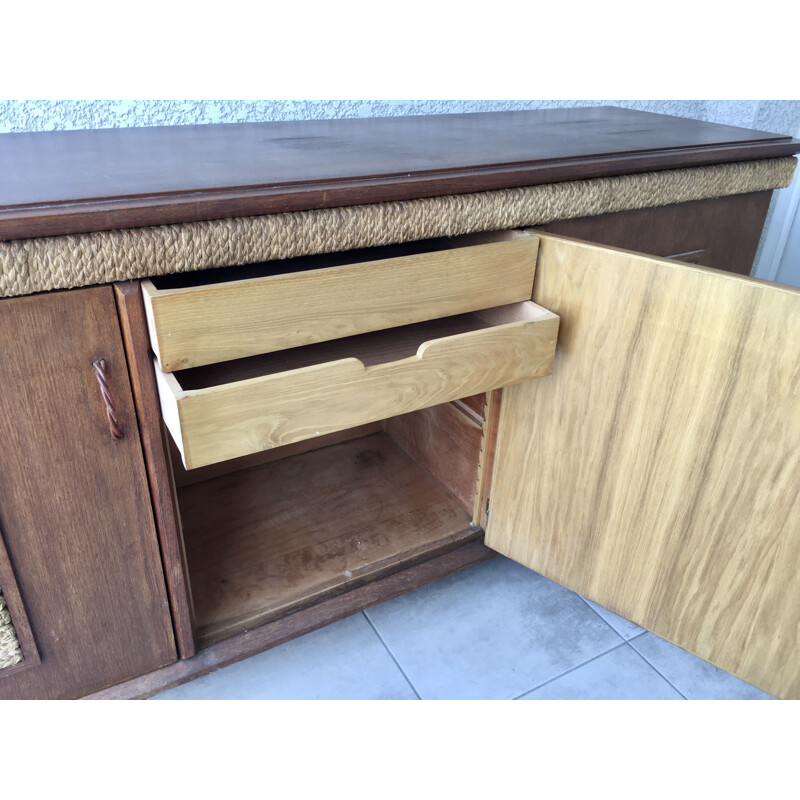 Vintage sideboard by Audoux-Minet 1950s