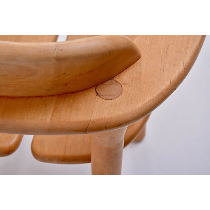 Satz von 4 rustikalen Vintage-Stühlen Modern, Scandinavian