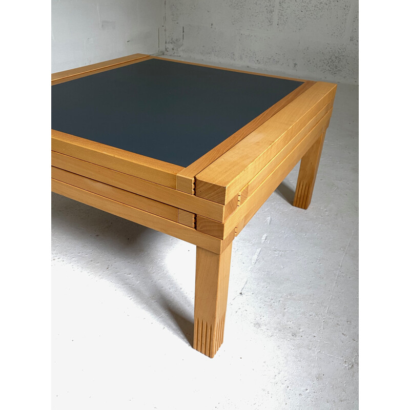 Vintage coffee table Hexa by Bernard Vuarnesson 1980s