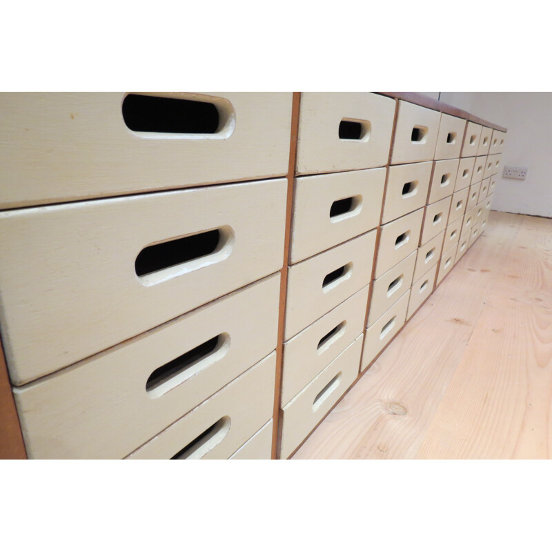 Pair of Esavian chest of drawers in wood, James LEONARD - 1950s