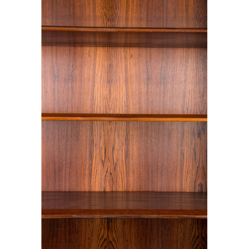 Large vintage Rio rosewood shelving unit by Borge Mogensen for Soborg Mobelfabrik, Danish 1960s