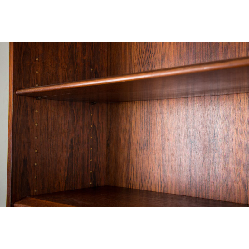 Large vintage Rio rosewood shelving unit by Borge Mogensen for Soborg Mobelfabrik, Danish 1960s