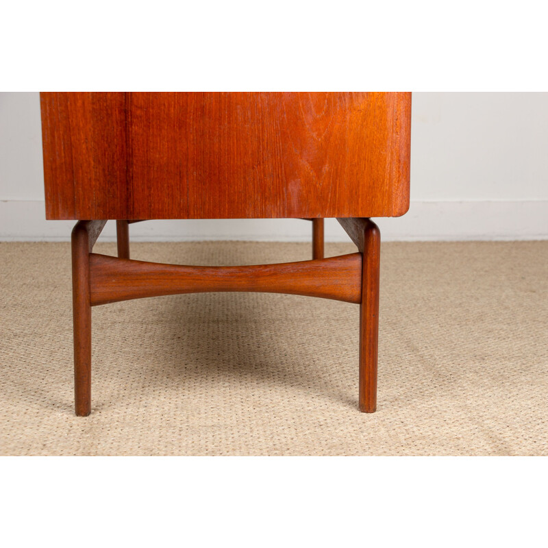 Vintage teak desk by Arne Hovmand-Olsen for Mogens Kold, Danish 1960s