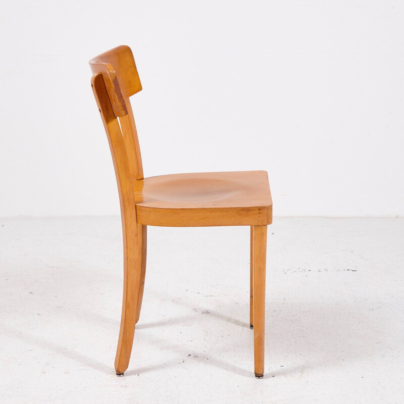 Vintage Beech Side Chair 1970s