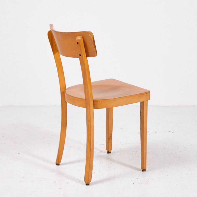 Vintage Beech Side Chair 1970s