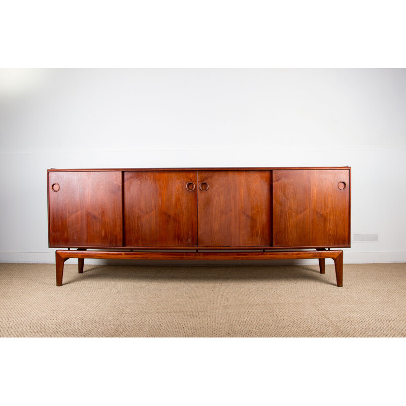 Vintage teak sideboard by Arne Hovmand-Olsen for Mogens Kold, Danish 1960s