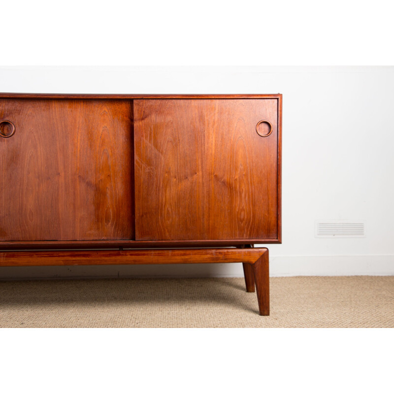 Vintage teak sideboard by Arne Hovmand-Olsen for Mogens Kold, Danish 1960s