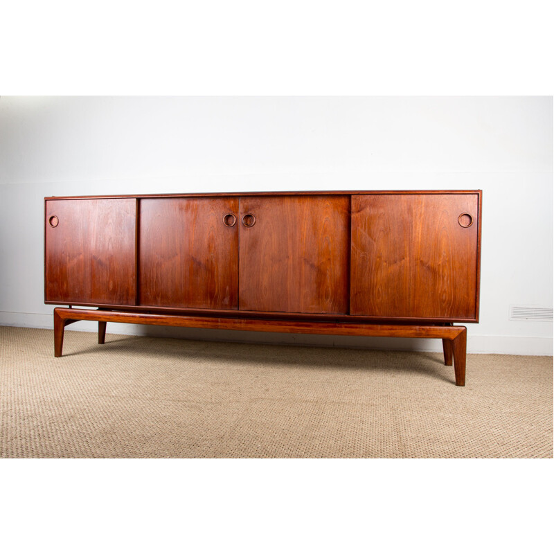 Vintage teak sideboard by Arne Hovmand-Olsen for Mogens Kold, Danish 1960s