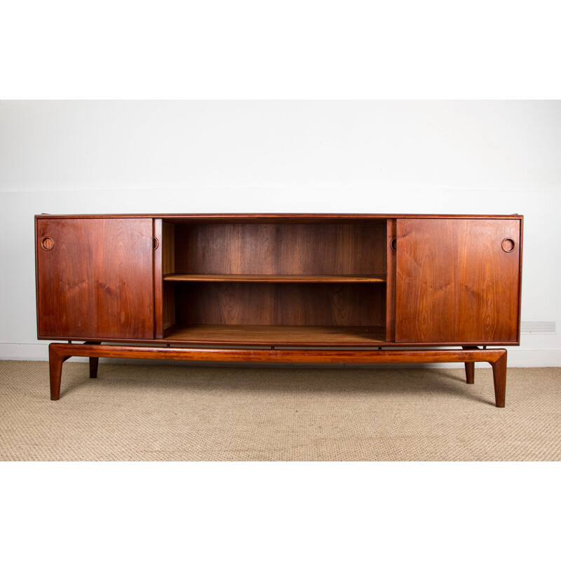 Vintage teak sideboard by Arne Hovmand-Olsen for Mogens Kold, Danish 1960s