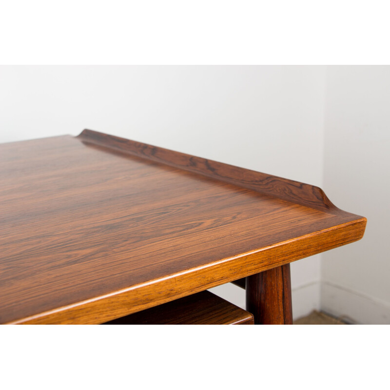 Vintage Rio rosewood executive desk model 206 by Arne Vodder for Sibast, Danish 1960s