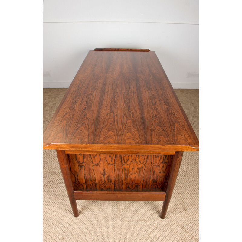 Vintage Rio rosewood executive desk model 206 by Arne Vodder for Sibast, Danish 1960s