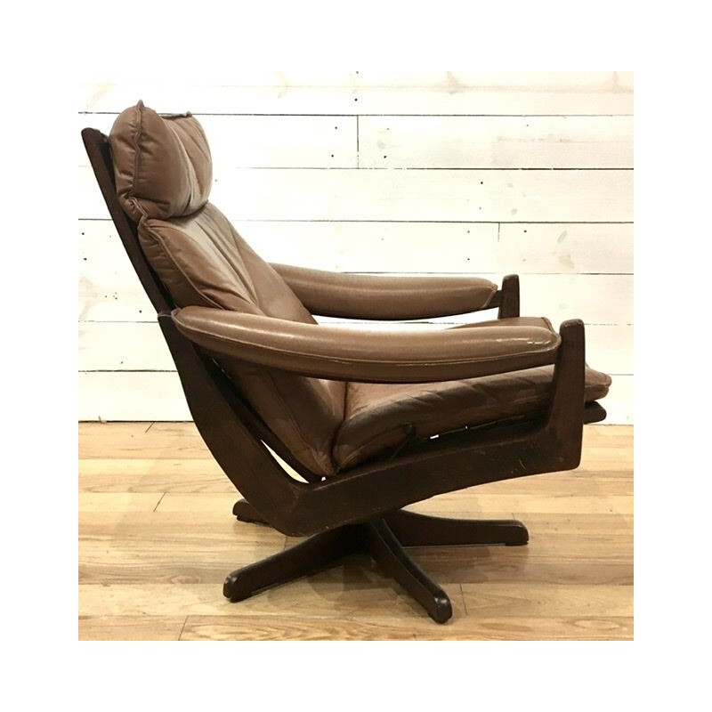 Fauteuil vintage à système par Soda Galvano pour Lied Mobler, Norvège 1970