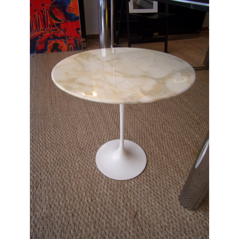 Knoll side table in Calacatta marble, Eero SAARINEN - 1970s