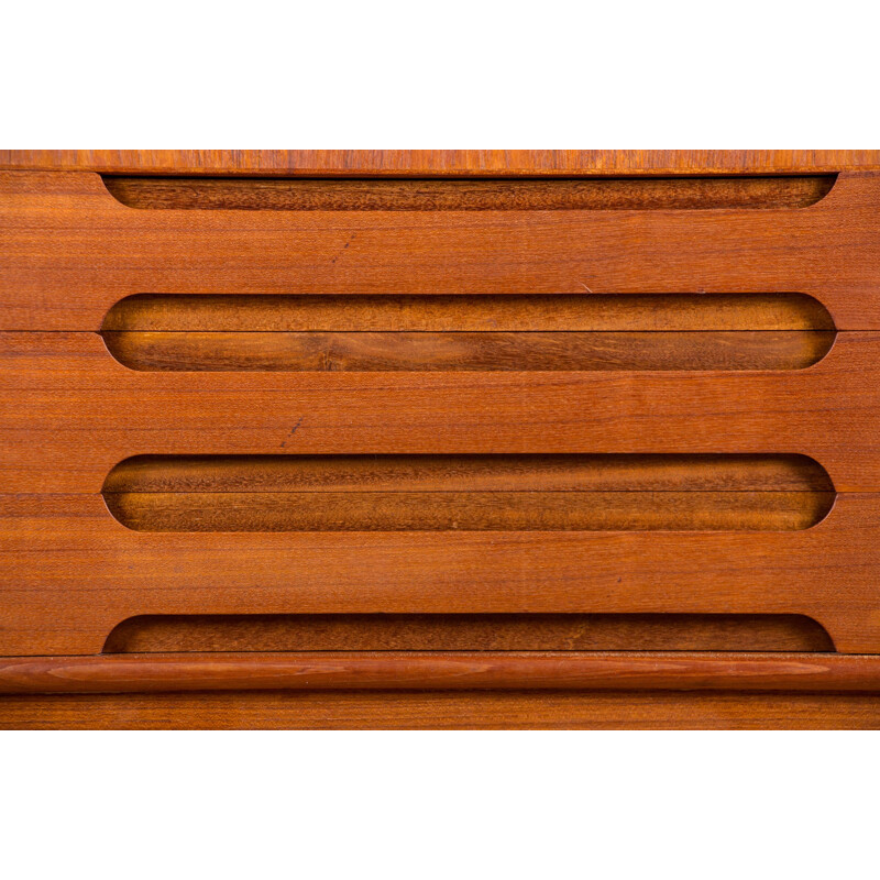 Vintage teak Highboard sideboard by Ejvind A.Johansson for Ivan Gern Mobelfabrik, Danish 1960s