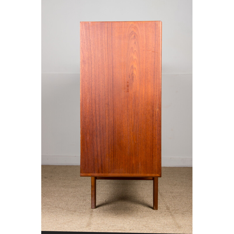 Vintage teak Highboard sideboard by Ejvind A.Johansson for Ivan Gern Mobelfabrik, Danish 1960s