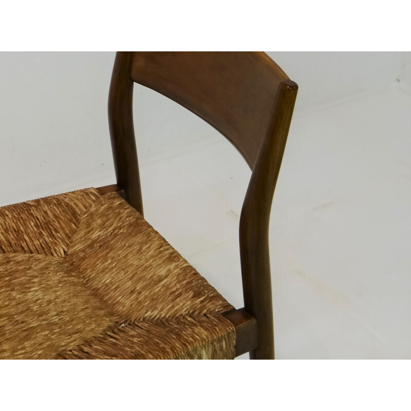 Set of six Wilkhahn chairs in teakwood, Georg LEOWALD - 1950s