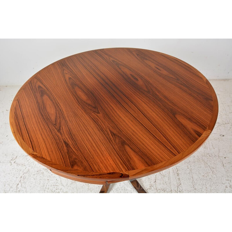 Vintage circular table "Flip Flap" in rosewood by Svend Dyrlund 1960s
