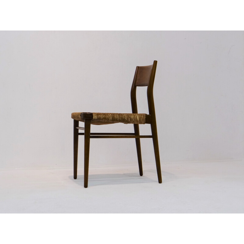 Suite de six chaises à repas Wilkhahn en teck, Georg LEOWALD - 1950