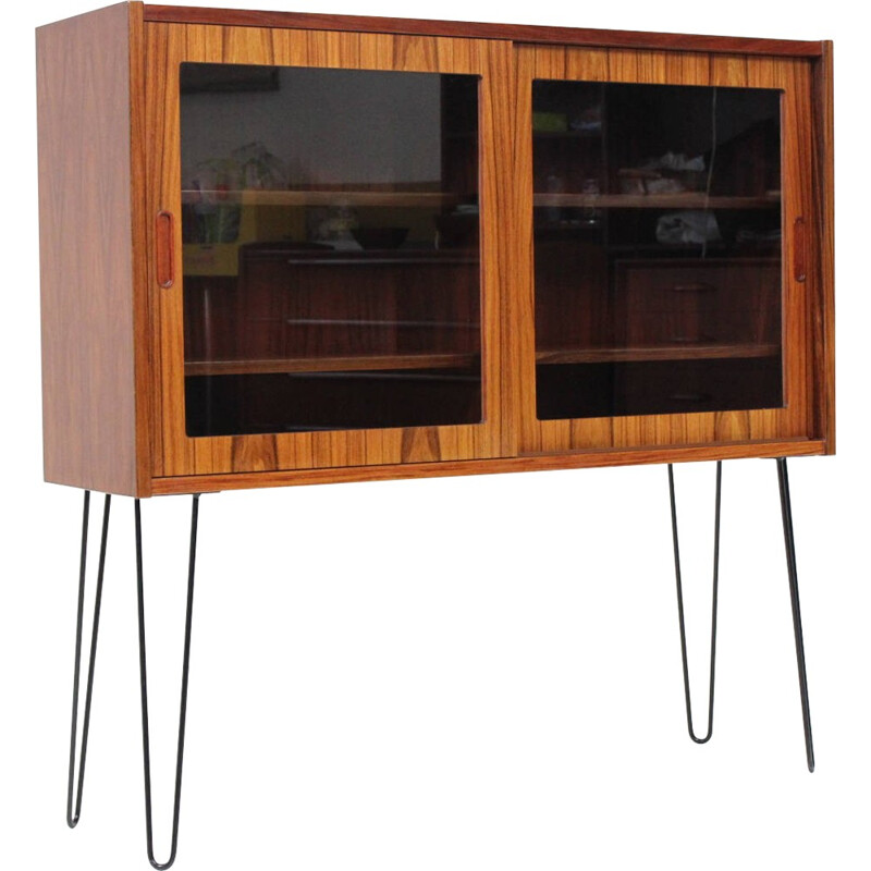 Scandinavian Hundevad & Co cabinet in rosewood and glass - 1960s