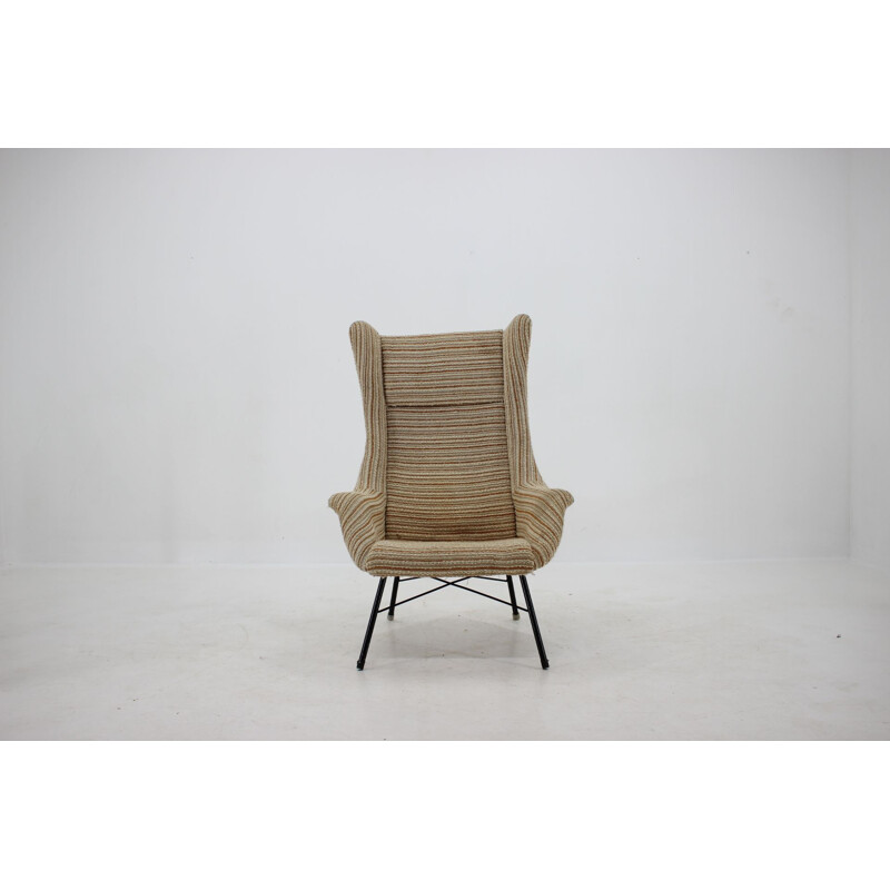 Vintage Miroslav Navratil Armchair, Czechoslovakia 1950s