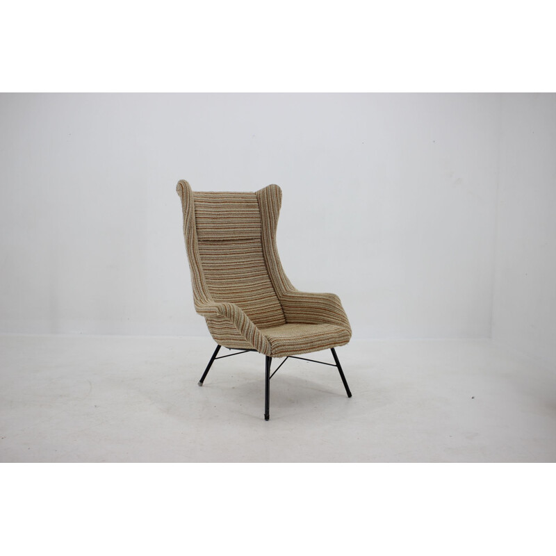 Fauteuil vintage Miroslav Navratil, Tchécoslovaquie 1950