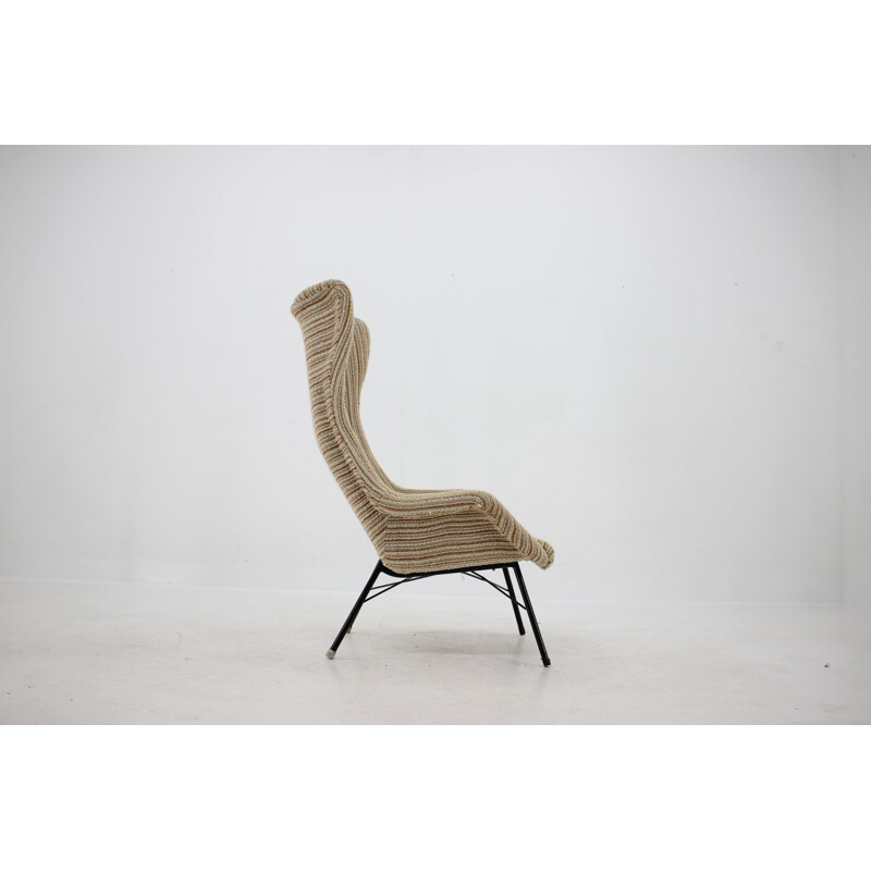 Vintage Miroslav Navratil Armchair, Czechoslovakia 1950s