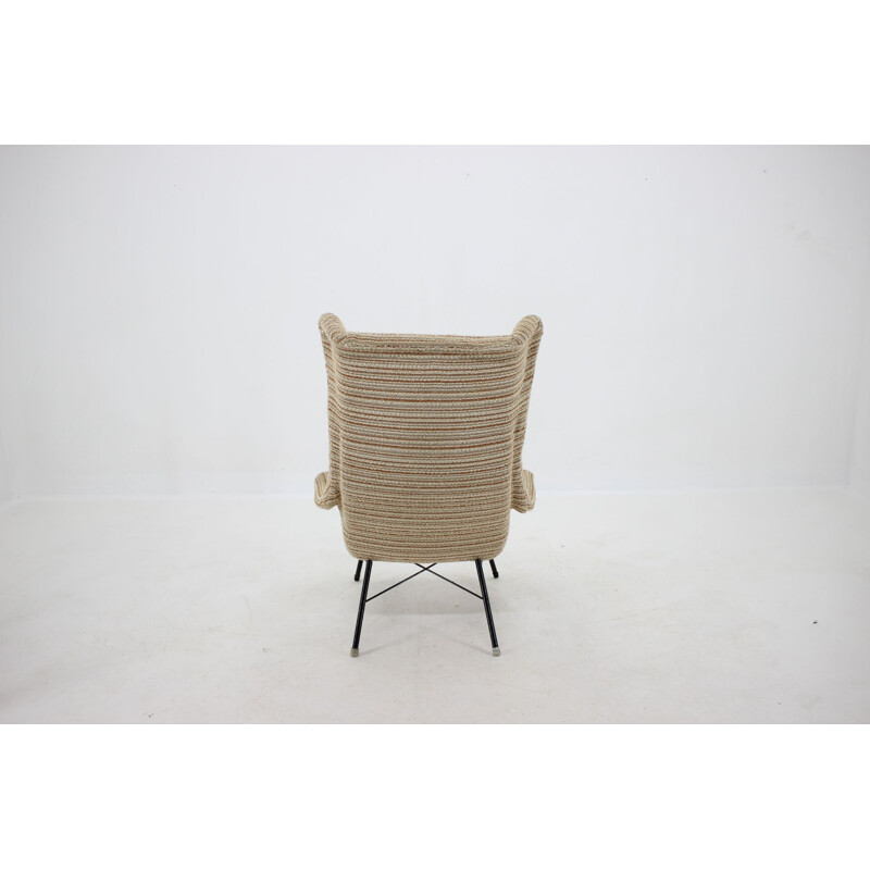 Vintage Miroslav Navratil Armchair, Czechoslovakia 1950s