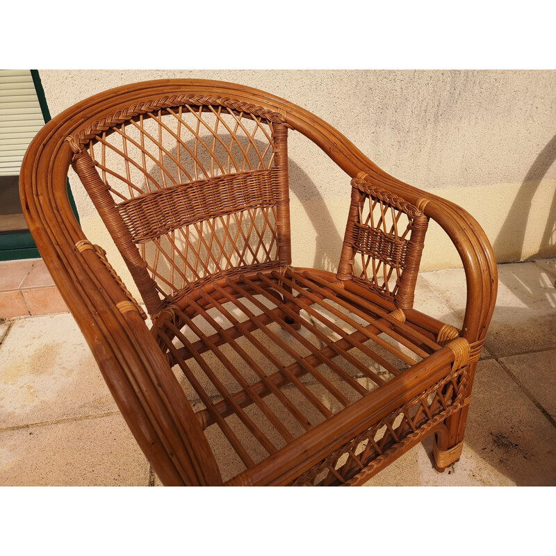 Vintage rattan garden furniture