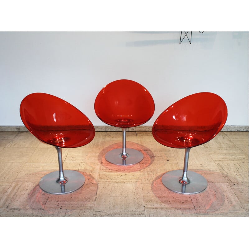 Lot de 6 fauteuils vintage Eros de Phillip Starck pour Kartel 1999